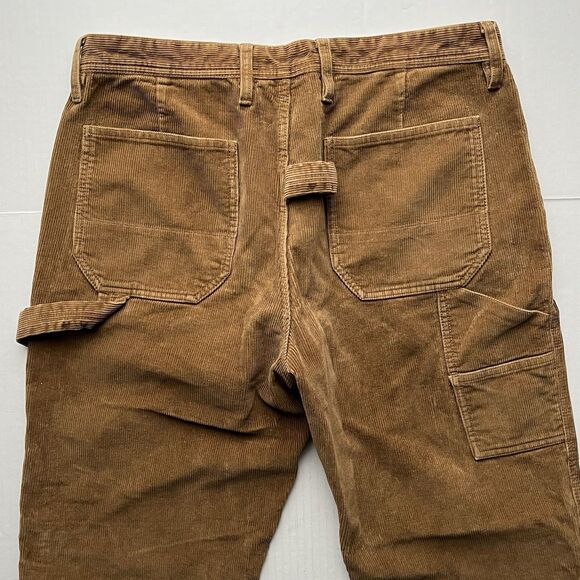 Wallace & Barnes Brown Cotton Corduroy Carpenter Painter Pants 33x30 J.Crew - Picture 6 of 14